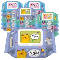 순한 아기 물티슈 앙쥬르45 캡형 80매 20팩