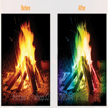 매직파이어 모닥불 감성캠핑 불꽃매직 캠프파이어, 30g