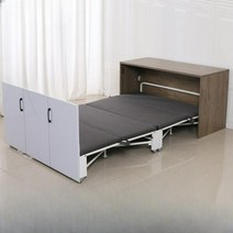 좁은방벙커침대 벙커침대 책상침대 북카페 철제 접이식, 06.0.9X1.9접이식점심침대하드웨어+박스