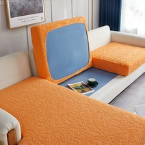 패브릭 가죽 인조 소파 자카드 방수 소파 좌석 쿠션 커버 애완 동물을위한 가구 수호자 키즈 스트레치 빨, 01 A_02 2-1pcs