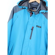(XL)코오롱스포츠 바람막이 점퍼자켓 빅사이즈 등산 블루