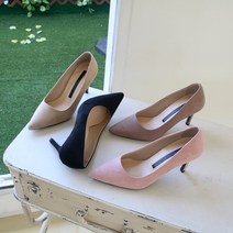 아만다 8cm 스웨이드 스틸레토 펌프스 힐