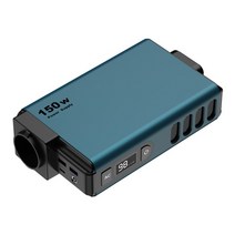 소형발전기 캠핑발전기 캠핌용 무소음 휴대용 150w 미니 발전소 pd100w 홈 비상 전원 은행 태양열 충전 배터리 세트 야외 110v, 푸른, 우리를