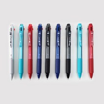 고농도 3색 브랜드 볼펜 명품 필기감좋은 펜 5종 0.7mm 신기한 학용품 특이한 얇은 각인 색볼펜 볼팬 잘써지는 부드러운 선물용 다색 공시생 유성 삼색 사무용 필기구, 메탈릭블루 1자루