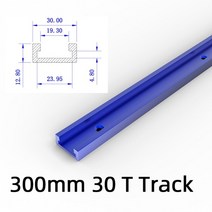테이블쏘 원형톱 톱다이 알루미늄 합금 마이터 트랙 슬롯 또는 마이터 슬라이더 바 마이터 게이지 로드 트랙 슬롯 워크벤치, 1Pc 300mm T- 트랙