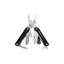 LEATHERMAN 가죽맨 스퀴트 PS4 멀티툴, Black LEATHERMAN