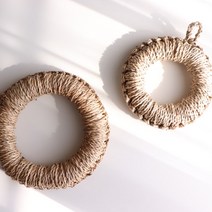 코지테이블 내추럴 짚 냄비받침 S, 단품