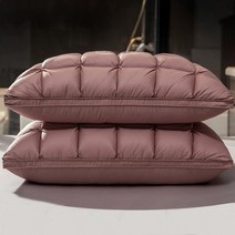 Peter khanun 3d bread goose down and feather bed pillows for sleep 100 면 커버 내츄럴 필링 킹 퀸 사이즈 p01