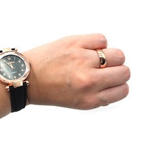 [풀리줄리] 두드러기없는 써지컬스틸 금색 티타늄 링 반지 커스텀, 1개구매