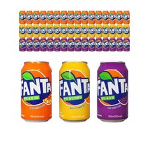 코카콜라 환타 355ML 뚱캔 24캔 1박스 오렌지 파인 포도 3종, 환타 포도 355ml x 24캔