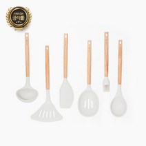아와다 실리콘 조리도구 6p 세트 라이트 그레이 키친툴세트, 라이트 그레이 6p 세트
