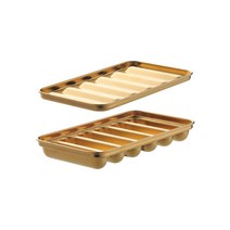 주방 소시지 금형 스테인레스 스틸 핫도그 고기 금형 만들기 DIY 구운 햄 소시지 메이커 상자 가정용 킹 도구, YELLOW, 하나