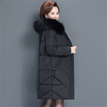 롱패딩 롱패딩브랜드 여성 겨울 재킷 모피 칼라 여성 재킷 슬림 면 패딩 롱 재킷 겉옷