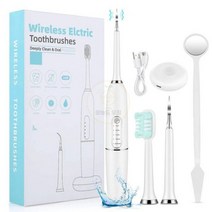 샤오미 미자아 전동 칫솔 모 초음파 음파 방수 USB 충전기 교체 타이머 치과 치석 제거기, 01.WHITE, 01 WHITE