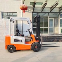 전동운반차 전동짐수레 전동카트 사륜차 전기카트 전동 지게차 1톤 소형 유압 시트 운전식 2톤 리튬배터리 3톤 하역 운반차, 03-흰색