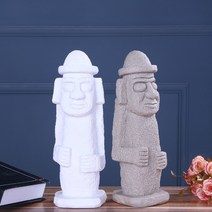 돌하르방 소품 제주 장식품 탁상 미니 인테리어 소품, 2 하얀 모래 하르방