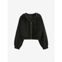 여성용 겨울 골덴 자켓 코듀로이 가을 유행 zaful drop shoulder pocket hooded jacket zip up women 커버 긴 소매 탑스