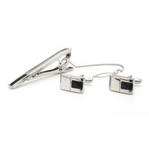 넥타이핀&커프스 셋트 블랙 GN-1D516