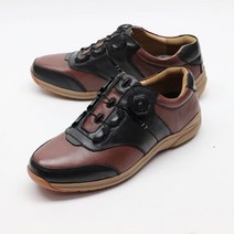 남성 다이얼 가죽단화 톤다운 중년효도화 운동화