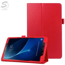 갤럭시탭S2 9.7 T810 T815 컬러 스탠드 펜슬롯 가죽 플립 태블릿 케이스, stc062 레드