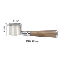 드롱기 라 프로페셔널 EC9335/9155/9665 용 커피 바텀리스 포터필터 필터 홀더 51MM 바리스타용 교체 바구니, [02] EC9335 Black Rose, [02] EC9335 Black Rose