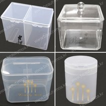 네일 스텐바트 바비솜통 솜케이스 코끼리 양솜통 거즈 솜통 바트 국가고시 국시용 시험용 듀얼솜통 원형솜통 스탠솜통, 1개, NEW*2칸솜통