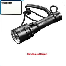 5200mAh 상급자용 Dinving 해루질 손전등 후레쉬 스쿠버 수중 500m XHP70.2 노란색 흰색 빛 26650 충전식 IPX8 다이브 토치, 07 T6 no battery