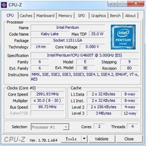 리퍼 CPU 오리지널 인텔 펜티엄 G4600T QS 버전 3.00GHz 3M LGA1151 데스크탑 프로세서 듀얼 코어 CPU HD6, 한개옵션0