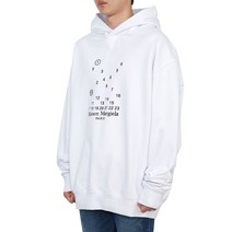 메종마르지엘라 [메종마르지엘라] 로고 S50GU0202 S25505 100 공용 후드 긴팔 맨투맨