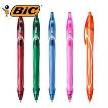 아이윙스 BIC 빅 젤로시티 풀그립 중성펜 볼펜 0.7mm (10개), 하늘