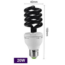 자외선살균기 방역소독기 자외선소독기 E27 15/20/30/40W UV 자외선 형광 블랙 라이트 CFL 전구 램프 220V, 09 Spiral 20W_02 220V