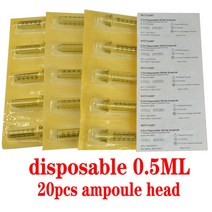 0.3 & 0.5 Hyaluron Pen Kit 안티 링클 립 리프팅 용 3 단계 조절 압력 히알루 론산 펜 앰플 니들 메소 건, 20pcs 0.5ml ampoule_7