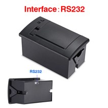 택배송장프린터 송장출력기 운송장 바코드 키오스크 미니 영수증, 블랙 RS232