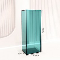 아크릴 진열대 투명 선반 스탠드 선반 스토리지 박스, 공식 표준, 아크릴 레이크 블루 35x35x90