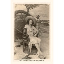 (영문도서) Vintage Journal Greetings from Florida Woman in Chair with Gator Paperback, Found Image Press, English, 9781669518433
