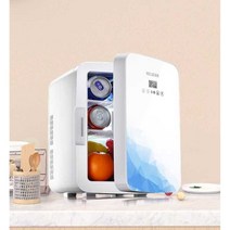 20L 미니 기숙사 냉장고 초소형 무소음 음료수 술장고, 10L 테크놀로지 블루 럭셔리 모델 강화유리, 10L