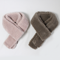 뽀글이 양털 여자 머플러