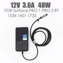 Microsoft Surface Pro 1 pro 2 RT Windows 8 전원 어댑터 용 12V 3.6A 45W 충전기 1601 1536 5V 1a로 고속 충전, UK, Black