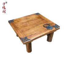 빈티지 고재 고목재 테이블 고재티크 원목식탁 고제가구 고재테이블, 사이즈 80x80x40