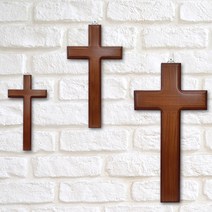 교회십자가 원목 나무십자가 벽걸이 십자가 교회선물, 3-2) 고급원목십자가 - 중