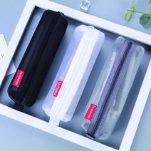 메쉬필통 파우치 안경케이스 문구사이트 사무용품 연필 다용도 집 보관 성인필통, 메쉬펜슬파우치블랙
