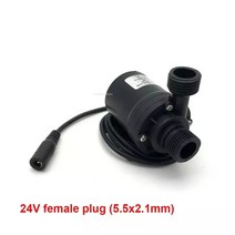 히트펌프 보일러컨트롤러 빨래건조기태양열 온수기 브러시리스 모터 순환 워터 펌프 풀용 800L/H 5m DC 12, 02 24V DC Connector
