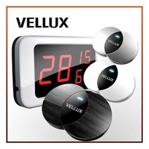 벨럭스 슬림형 호출벨/무선호출벨(VB400_흑무늬목UV), 1개