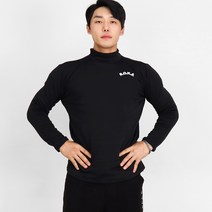 기모 목폴라 로카티 긴팔 검정 ROKA 남자 목티 겨울 방한