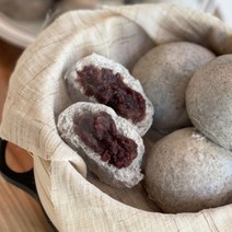 마리네빵공장 100%국내산 흑임자 찐빵 국산 팥찐빵 냉동 택배 단팥 옛날찐빵 400g x 2팩