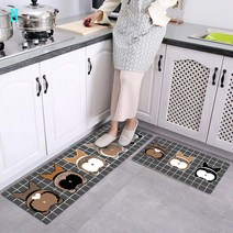 SKANDSALO 욕실 화장실 현관 발매트 북유럽 싱크대 러그 매트 미니 발판 오염방지, H