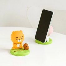 카카오프렌즈 핸드폰 거치대 데스크 정리 사진 꽂이 사진거치대, 강아지와 라이언