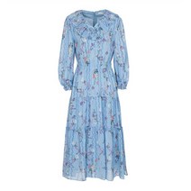 SI (씨) 플라워 쉬폰 롱 원피스 (SEOAD2512)