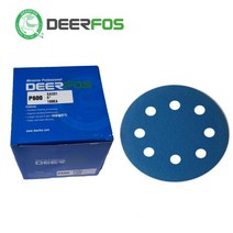 디어포스 SA331/필름 5인치 8홀 (100장) 원형사포 벨크로, #320(100장)