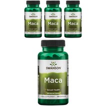 스완슨 마카 500mg 캡슐, 100개입, 4개